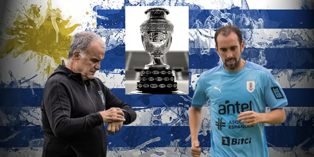 Bielsa y Godín en Uruguay