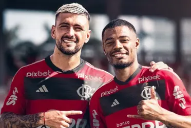 De Arrascaeta y De la Cruz en Flamengo