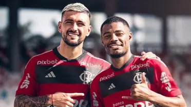 De Arrascaeta y De La Cruz en Flamengo
