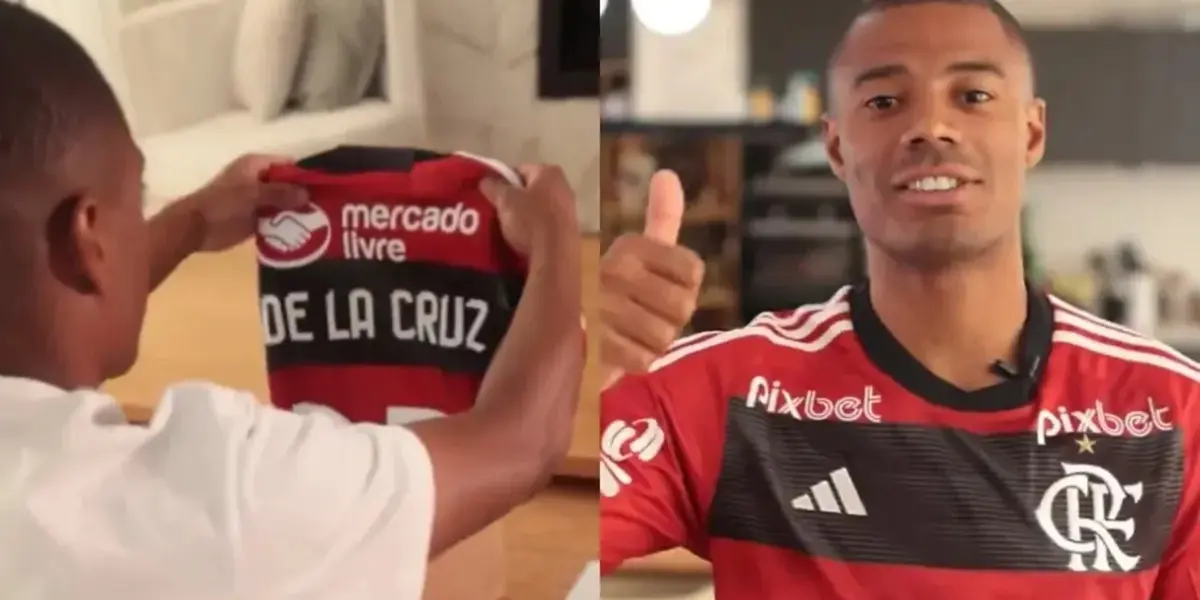 Nicolás de la Cruz en su reciente arribo al Flamengo de Brasil
