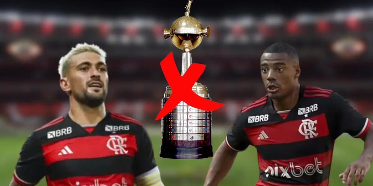 Nicolás de la Cruz y Giorgian de Arrascaeta podrían ser sorpresivamente eliminados de la Copa Libertadores con Flamengo