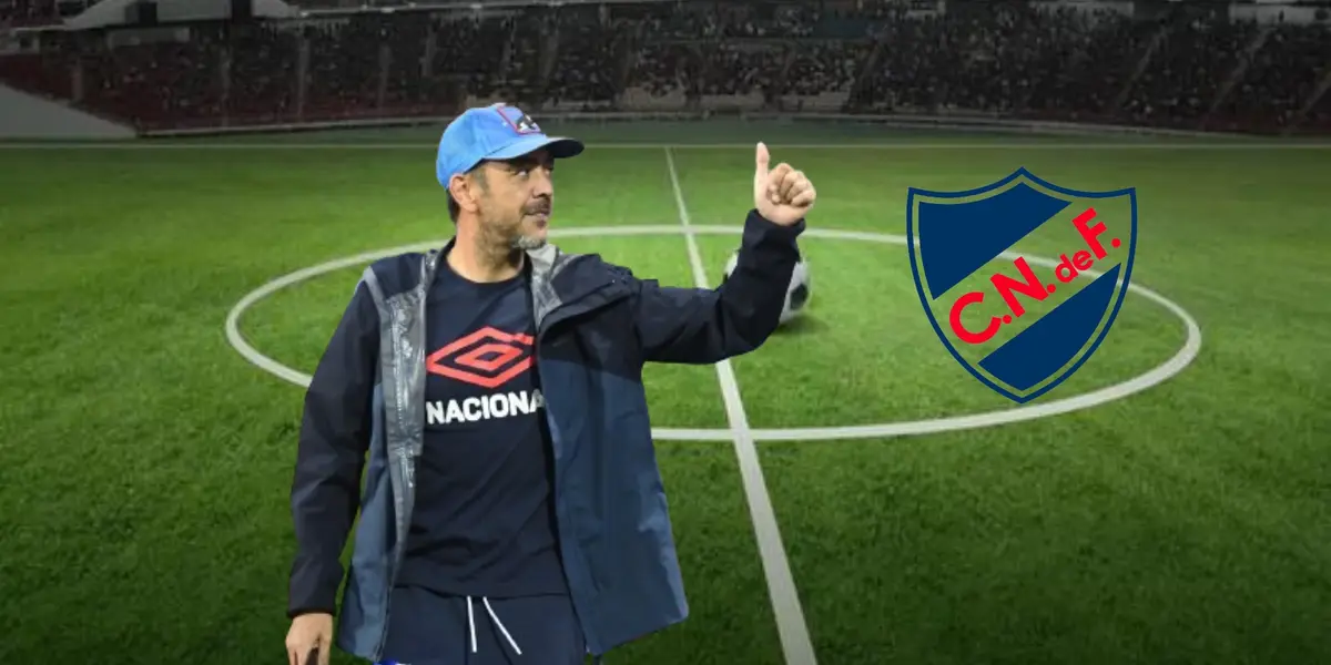 Álvaro Recoba al mando de Nacional