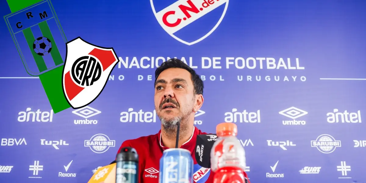 Álvaro Recoba en Nacional durante conferencia de prensa