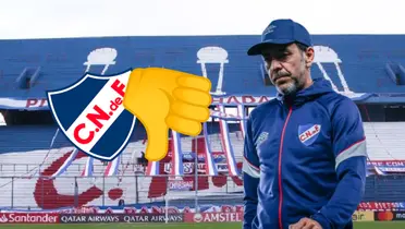 Álvaro Recoba se lamenta en el estadio Gran Parque Central de Nacional