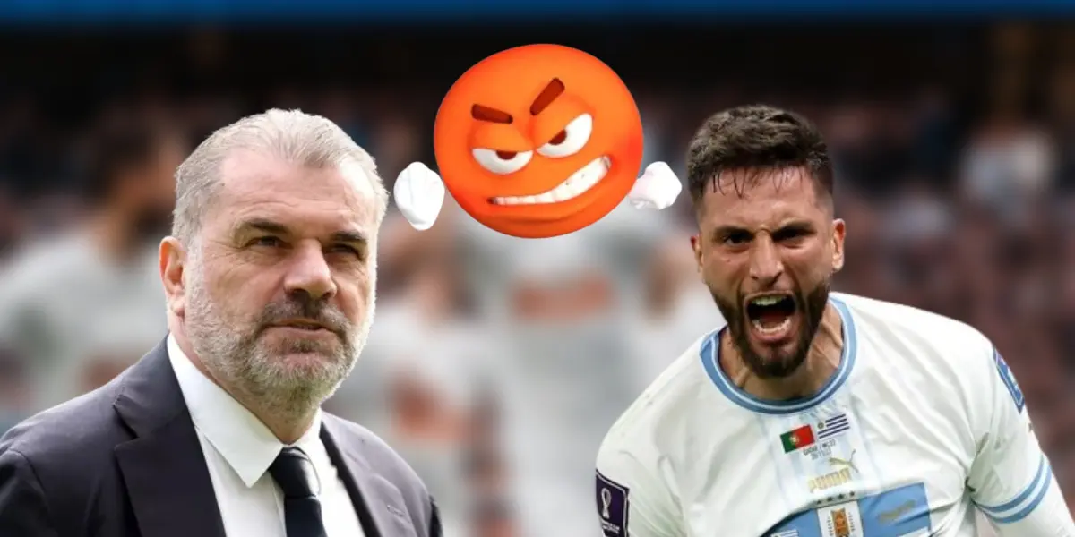 Ange Postecoglou en Tottenham y Rodrigo Bentancur con la camiseta de la Selección de Uruguay