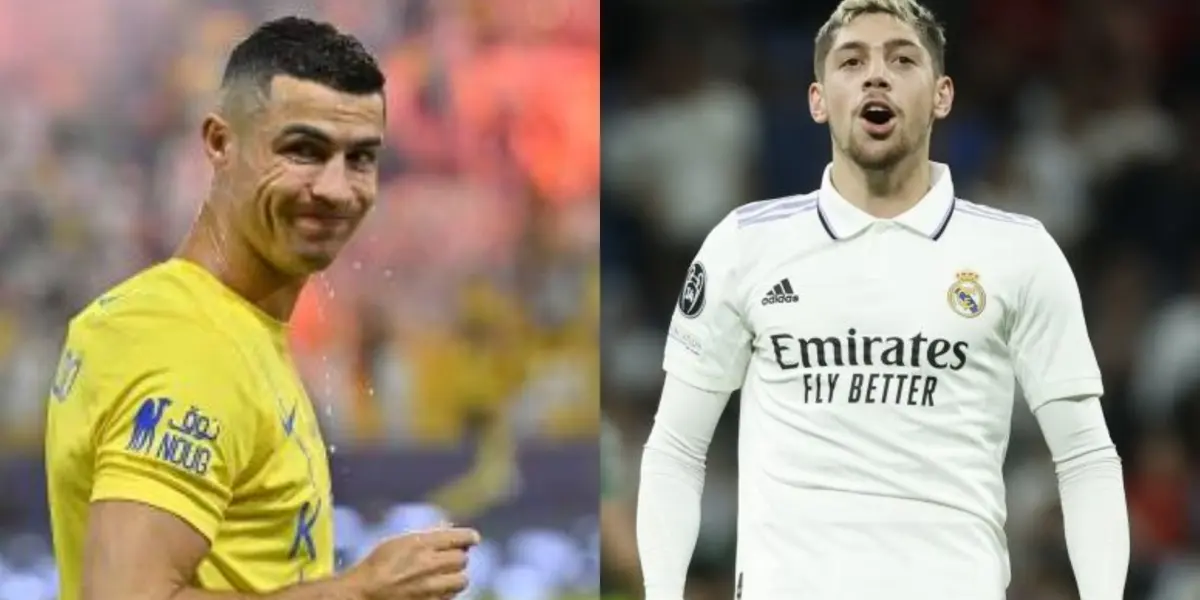 Cristiano Ronaldo y Fede Valverde