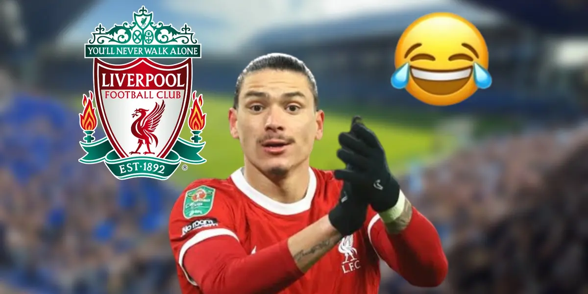 Darwin Núñez con la camiseta del Liverpool