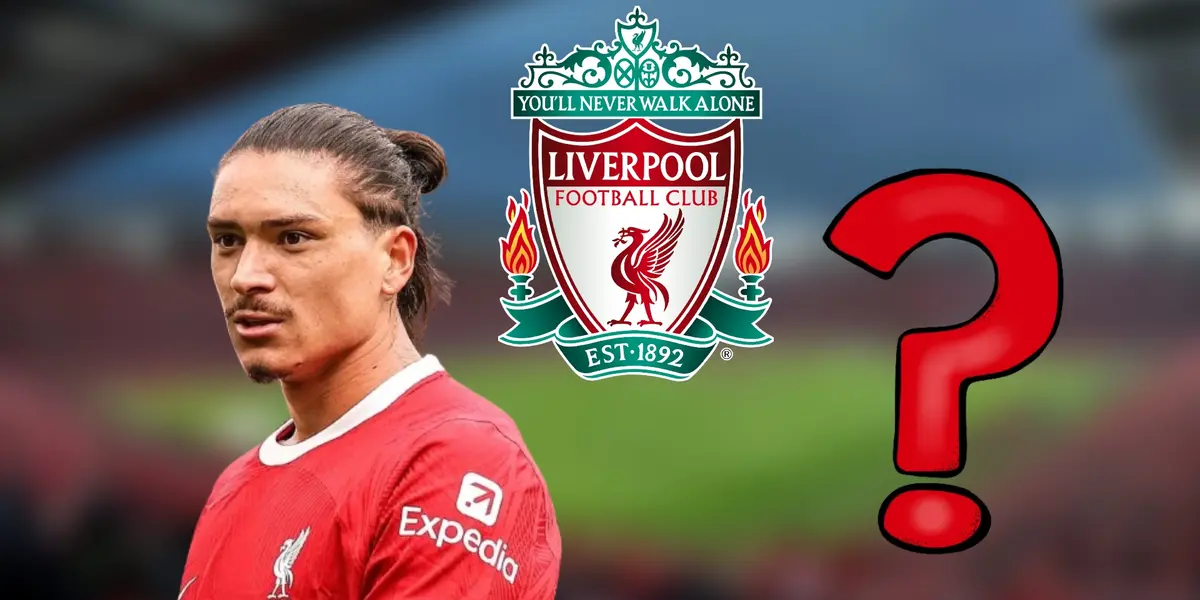 Darwin Núñez con la camiseta del Liverpool