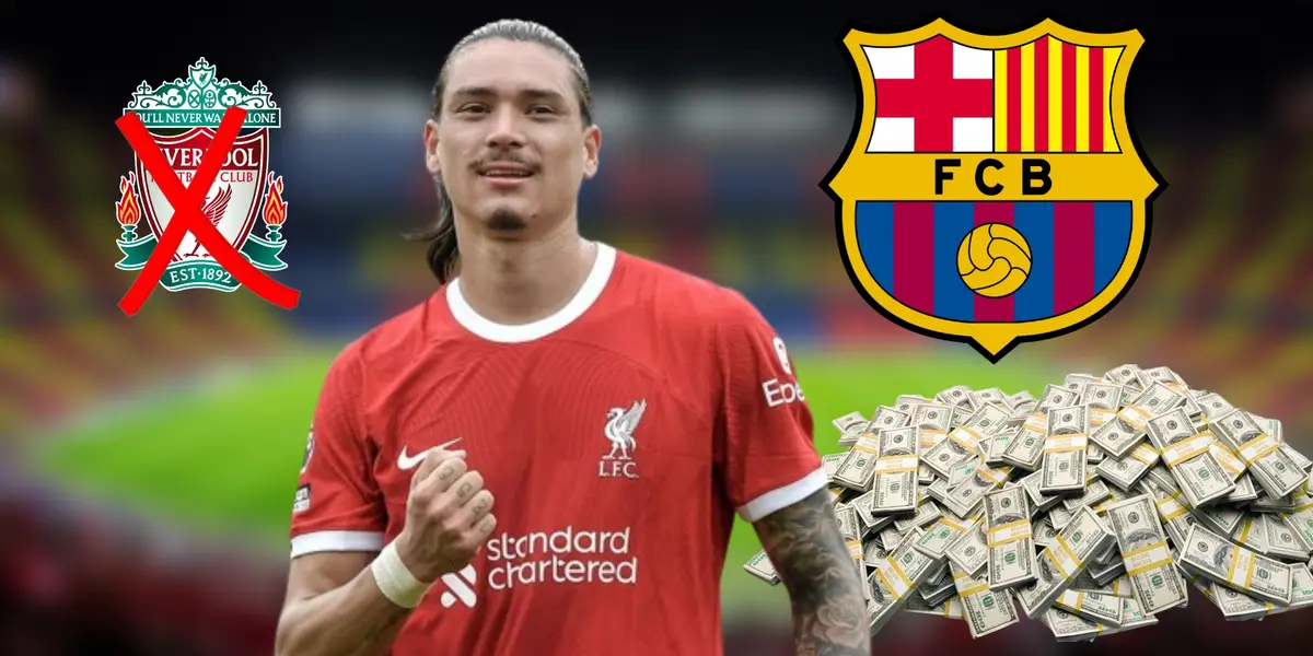 Darwin Núñez con la camiseta del Liverpool