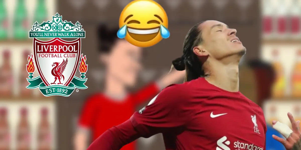 Darwin Núñez con la camiseta del Liverpool