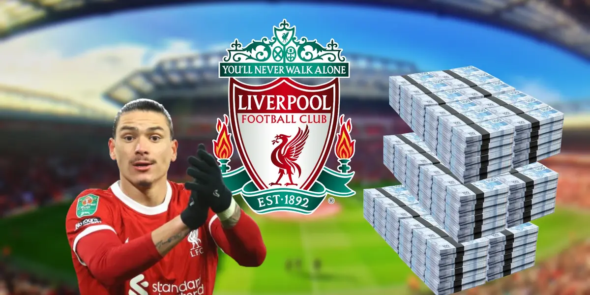 Darwin Núñez con la camiseta del Liverpool