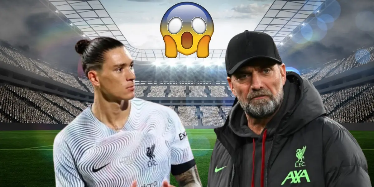 Darwin Núñez en Liverpool con Jurgen Klopp