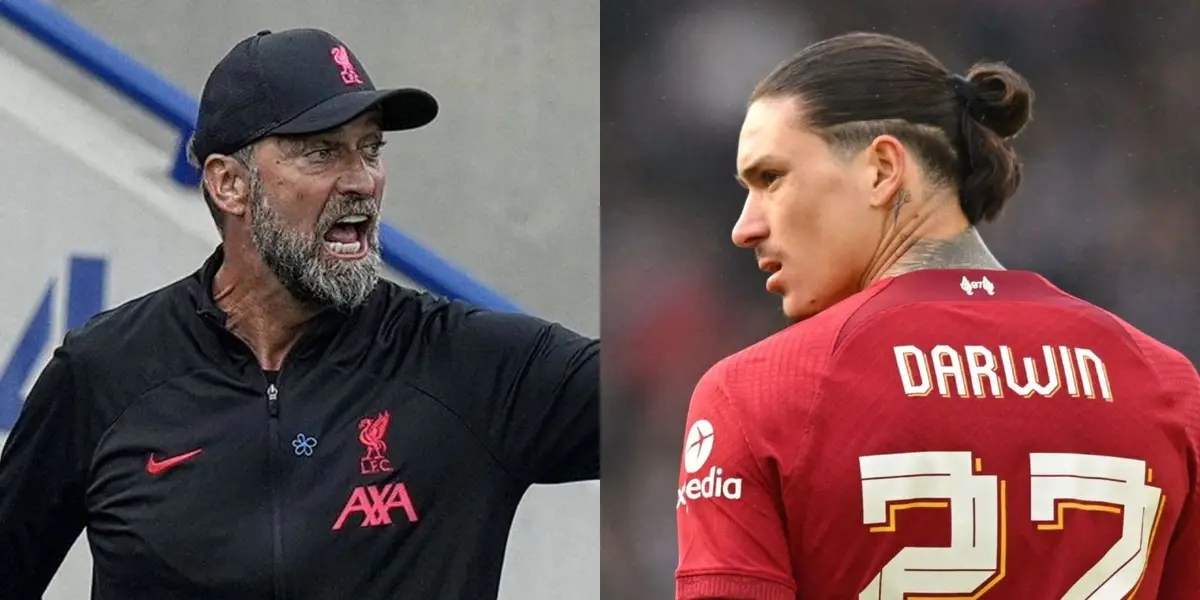 Darwin Núñez no tuvo una buena temporada en el Liverpool de Jurgen Kloop pero la UEFA hizo un relevo que lo destaca