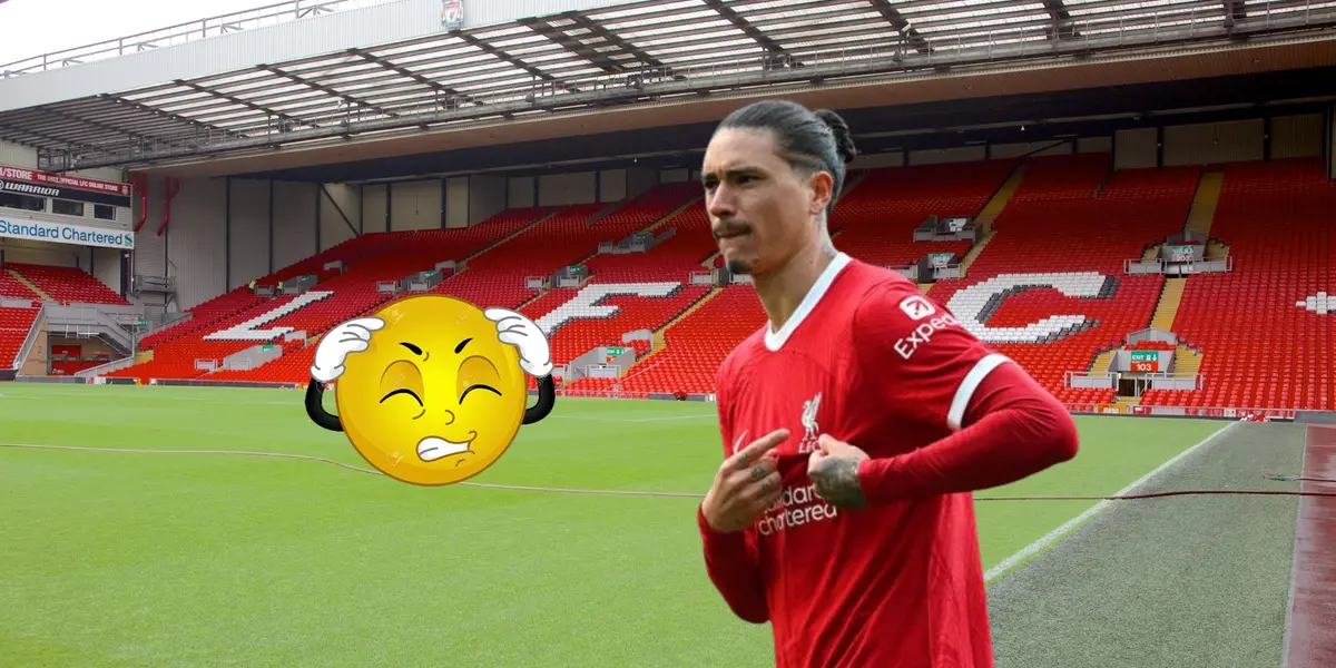 Darwin Núñez y las críticas de los hinchad del Liverpool en la derrota parcial ante Crystal Palace