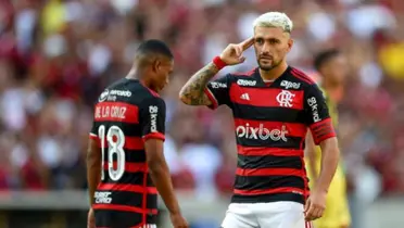 De Arrascaeta y De la Cruz en Flamengo