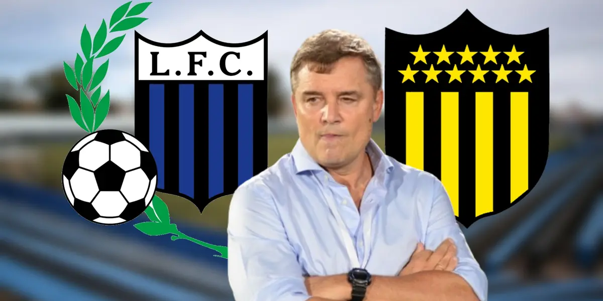 Diego Aguirre con la ropa de DT en Peñarol