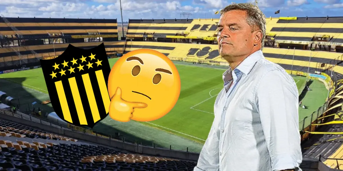 Diego Aguirre en el estadio Campeón del Siglo de Peñarol
