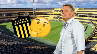 Diego Aguirre en el estadio Campeón del Siglo de Peñarol