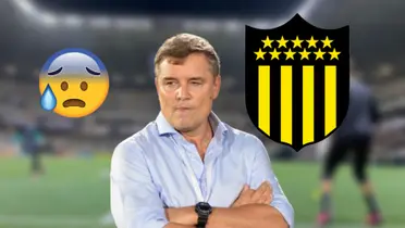 Diego Aguirre en Peñarol ante Atlético Mineiro