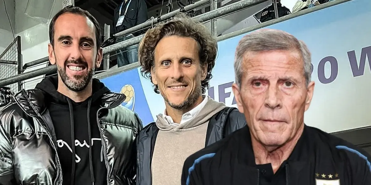 Diego Forlán, Diego Godín y Óscar Tabárez, junto a otros hstóricos, tuvieron un emotivo reencuentro por algo en especial