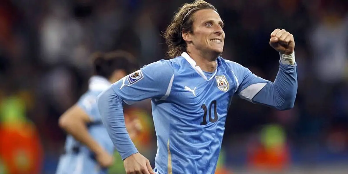 Diego Forlán en su paso por la Celeste