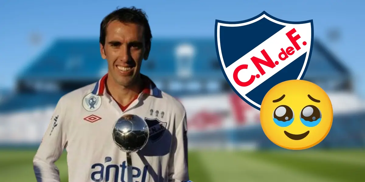 Diego Godín con la camiseta de Nacional