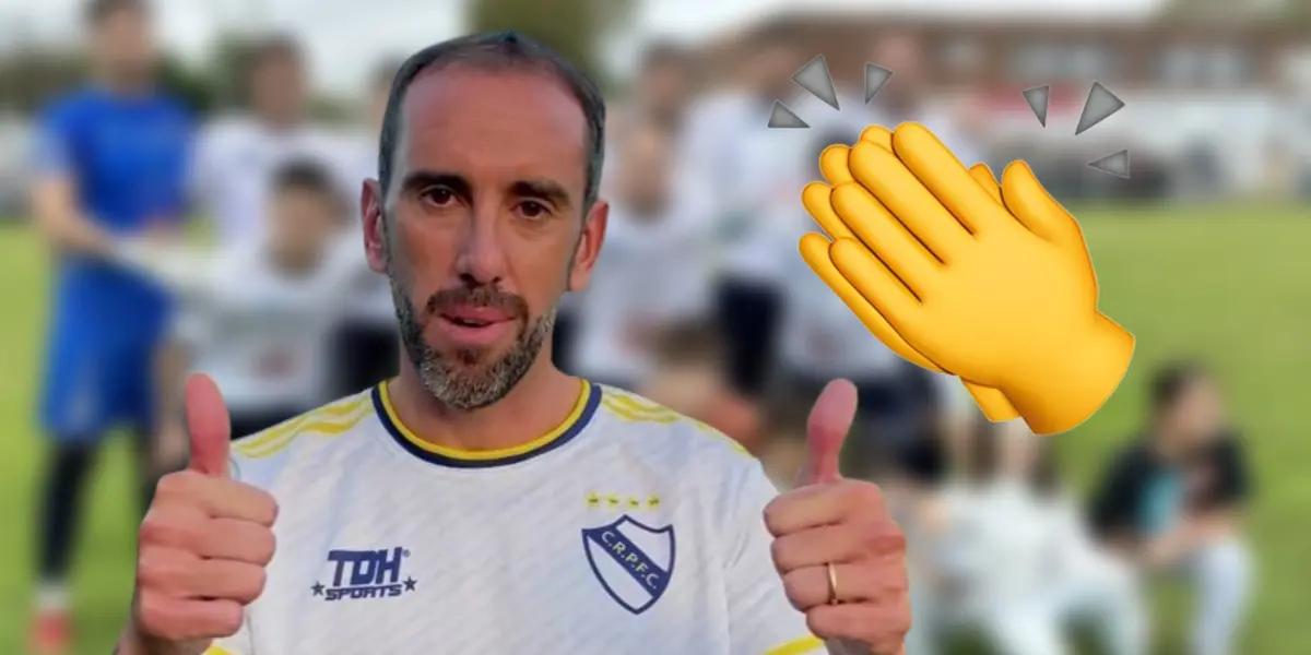 Diego Godín con la camiseta de Porongos FC