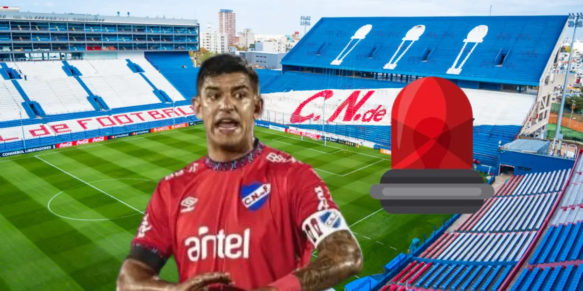 Diego Polenta con la camiseta de Nacional