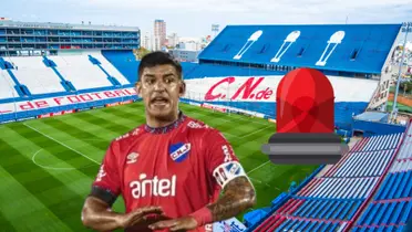 Diego Polenta con la camiseta de Nacional