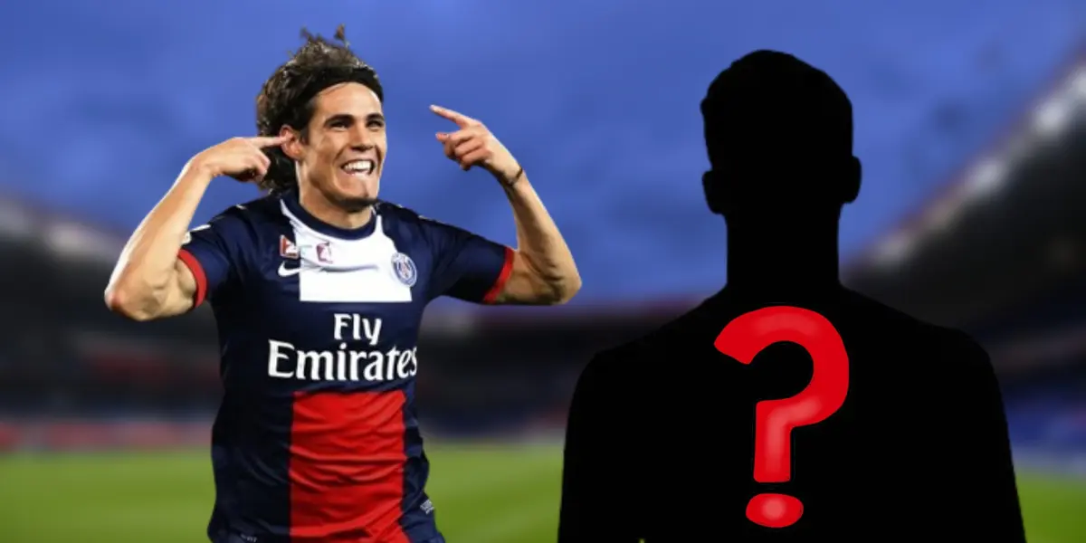 Edinson Cavani con la camiseta del París Saint-Germain