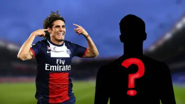 Edinson Cavani con la camiseta del París Saint-Germain