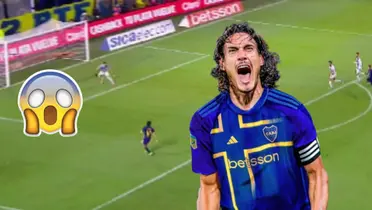 Edinson Cavani demostró su enorme jerarquía en Boca y La Bombonera se lo hizo saber con su reacción