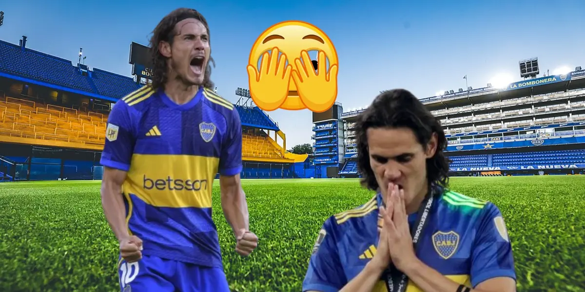Edinson Cavani y las criticas en Boca Juniors luego de la derrota ante Estudiantes
