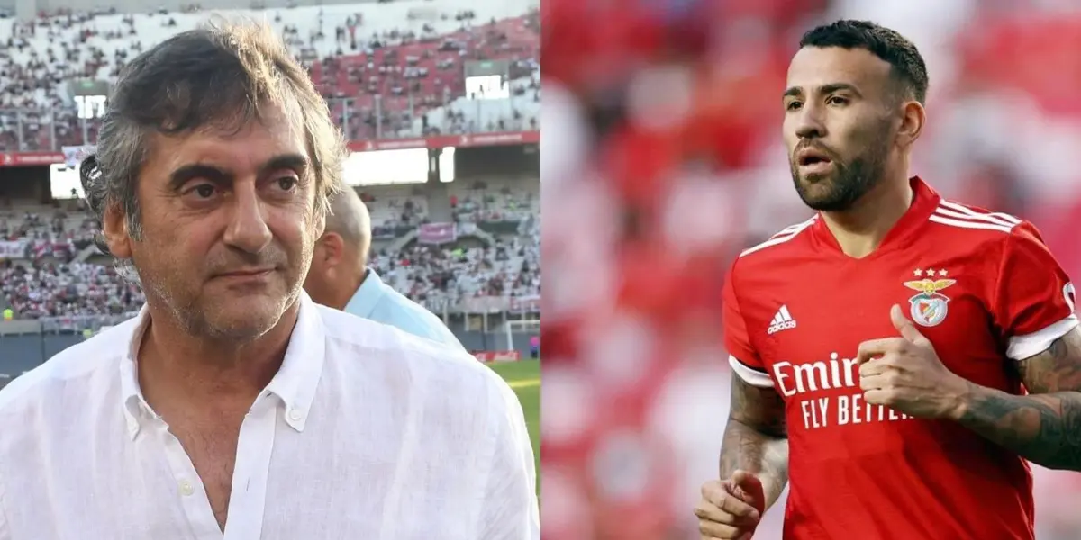 El director deportivo de River habló de la posibilidad de Nicolás Otamendi