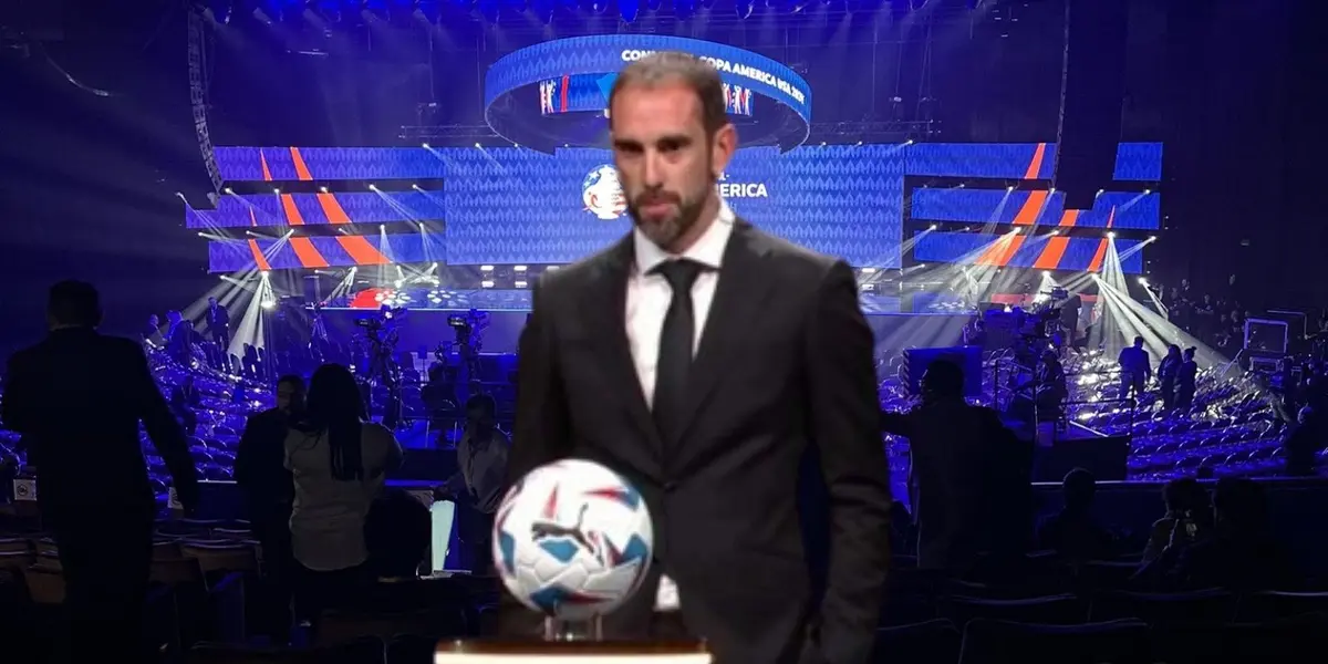 El Faraón fue protagonista en la ceremonia del sorteo de la próxima edición de la Copa América