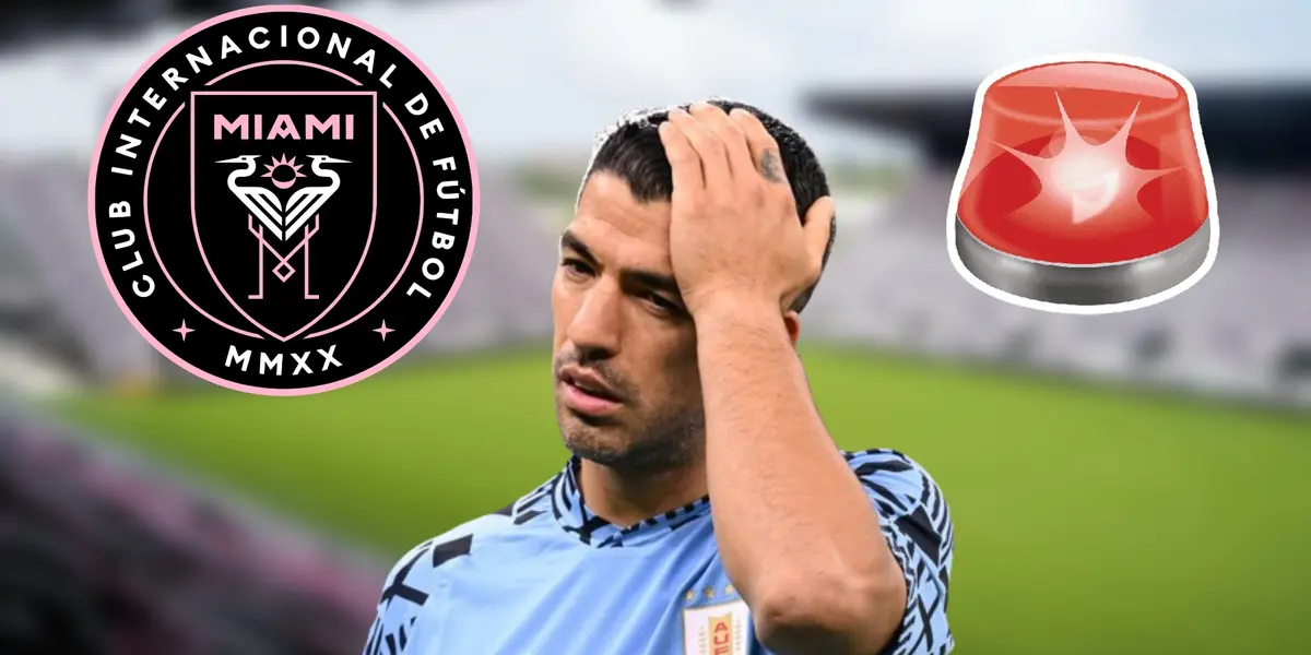 El goleador uruguayo se mostró algo dolorido en el equipo estadounidense