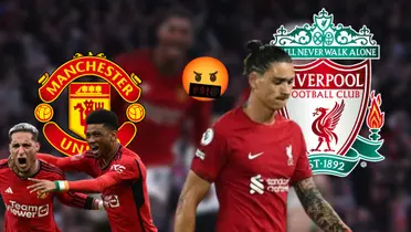 El goleador uruguayo tuvo una actuación para el olvido en la derrota ante Manchester United