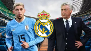 El jugador Federico Valverde y el entrenador Carlo Ancelotti en el Real Madrid