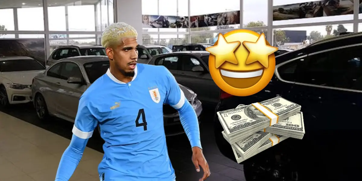 El lujoso auto BMW del uruguayo Ronald Araujo en Barcelona de España