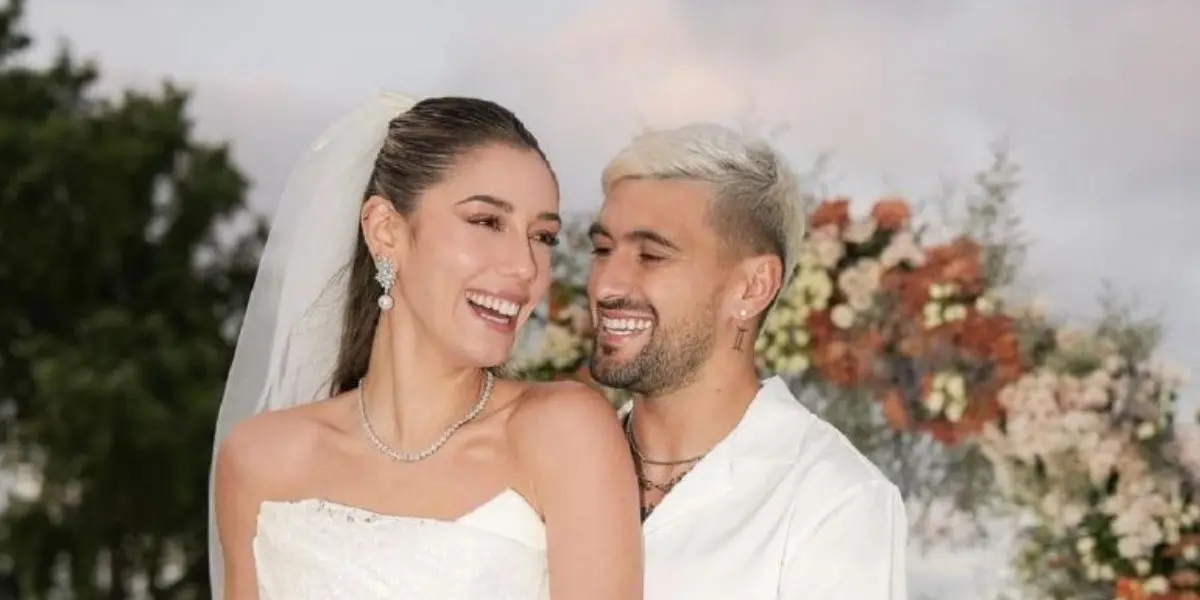 El volante ofensivo se casó con su pareja de hace diez años.