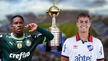 Endrick en Palmeiras y Jeremía Recoba con la camiseta de Nacional