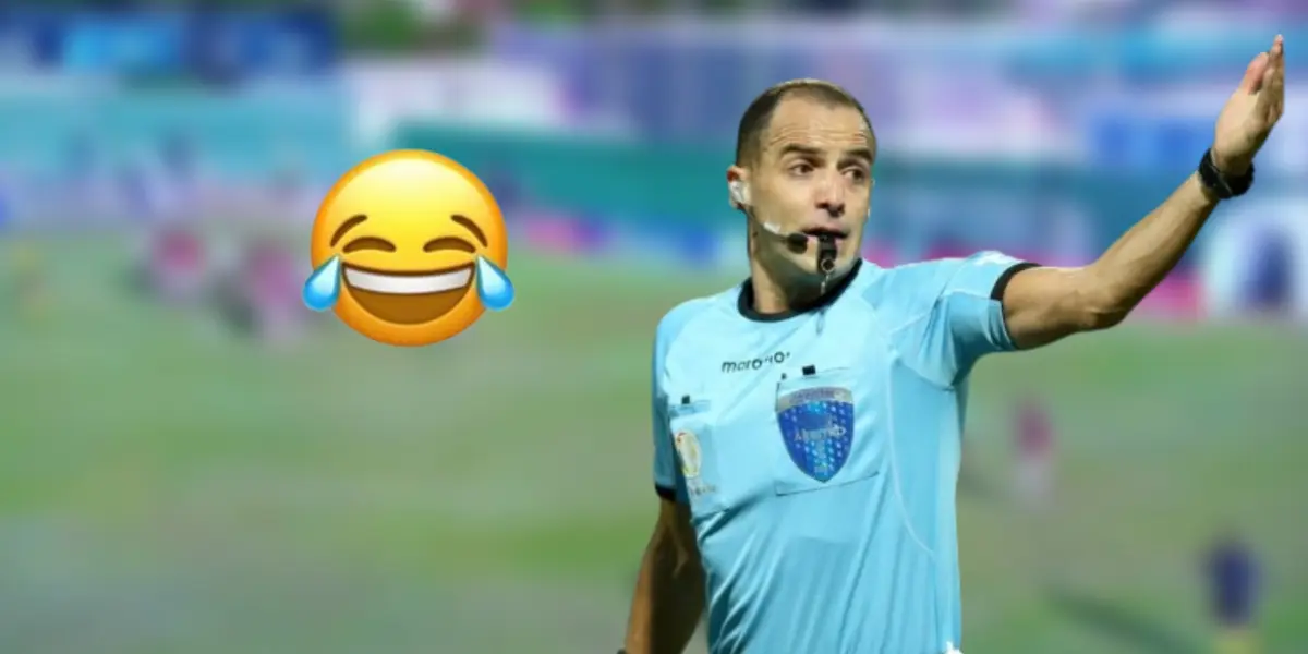 Esteban Ostojich con la indumentaria oficial de árbitro de CONMEBOL