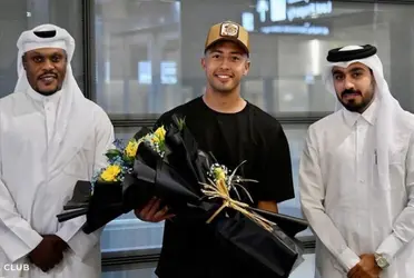 Fabricio Díaz fue recibido en Qatar de una manera muy particular, antes de firmar su contrato con el Al-Gharafa
