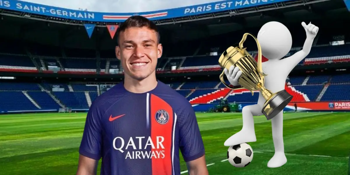 Facundo Pellistri campeón en el Paris Saint Germain