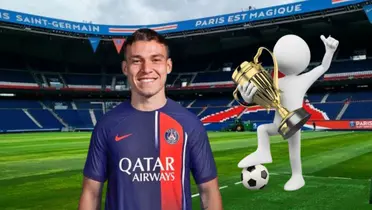 Facundo Pellistri campeón en el Paris Saint Germain