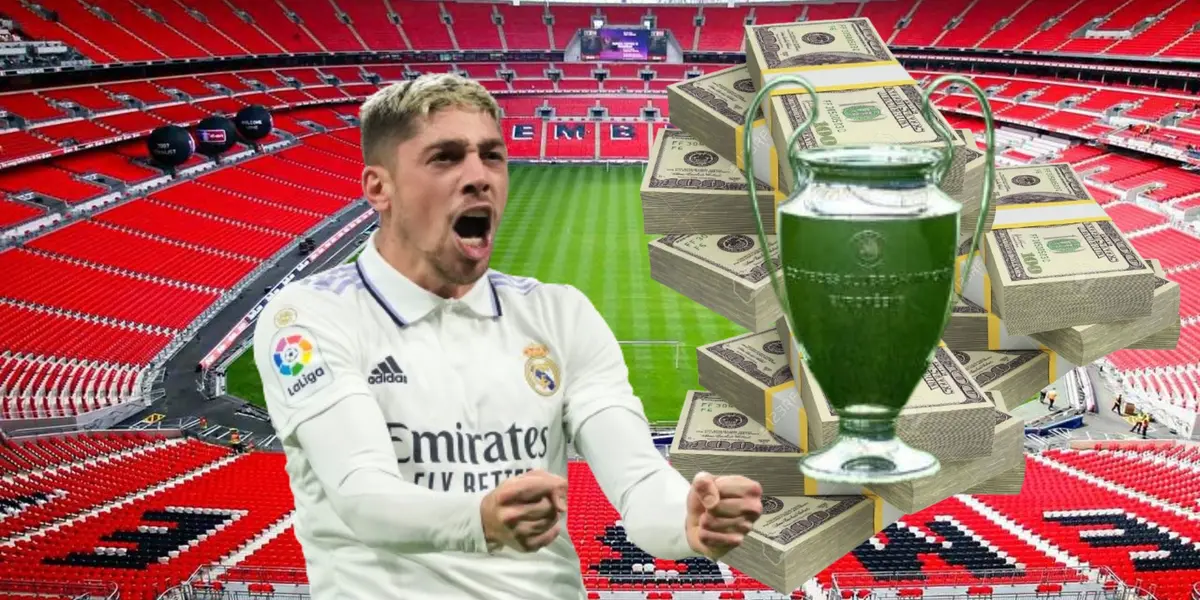 Federico Valverde en el Real Madrid por Champions League