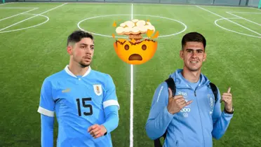 Federico valverde y Randall Rodríguez en Uruguay