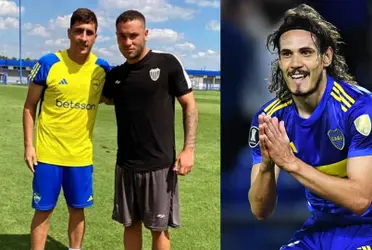 Franco Fagúndez y su sueño de conocer a Cavani