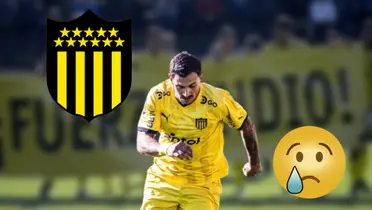 Futbolistas de Peñarol ante Liverpool