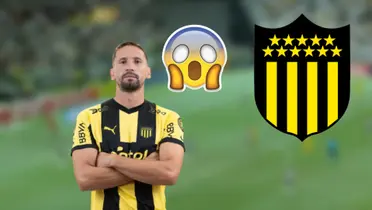 Gastón Ramírez con la camiseta de Peñarol